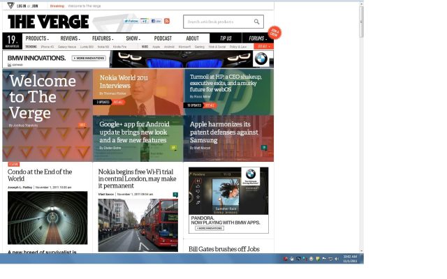 The verge- hottest information technology websites today