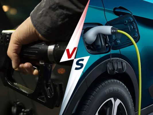 Power source- differences between electric cars and gasoline cars